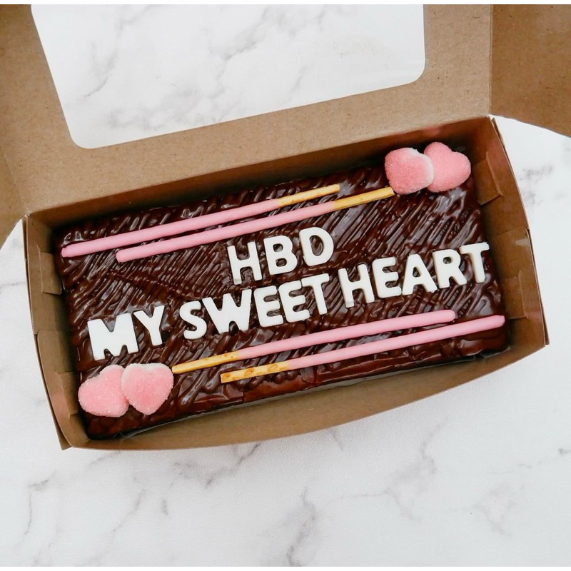 

Fudgy Brownies coklat 20x10cm