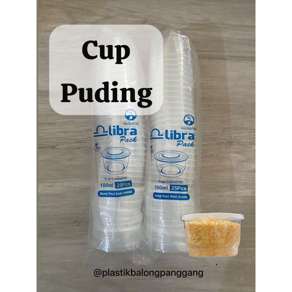 TINWAL CUP PUDING MINI MEREK LIBRA UKURAN 100CM SAMA 150CM ISI 25 PCS/BIJI /TINWAL MINI/TINWAL CUP S