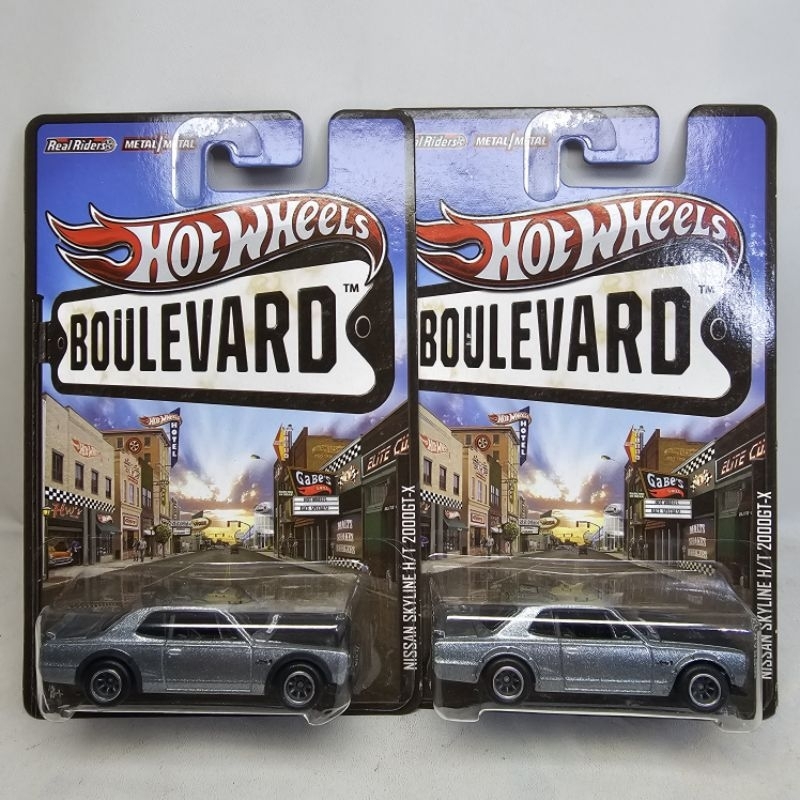Hot wheels Boulevard Nissan Skyline H/T 2000 GTX + varian fender polos ban karet