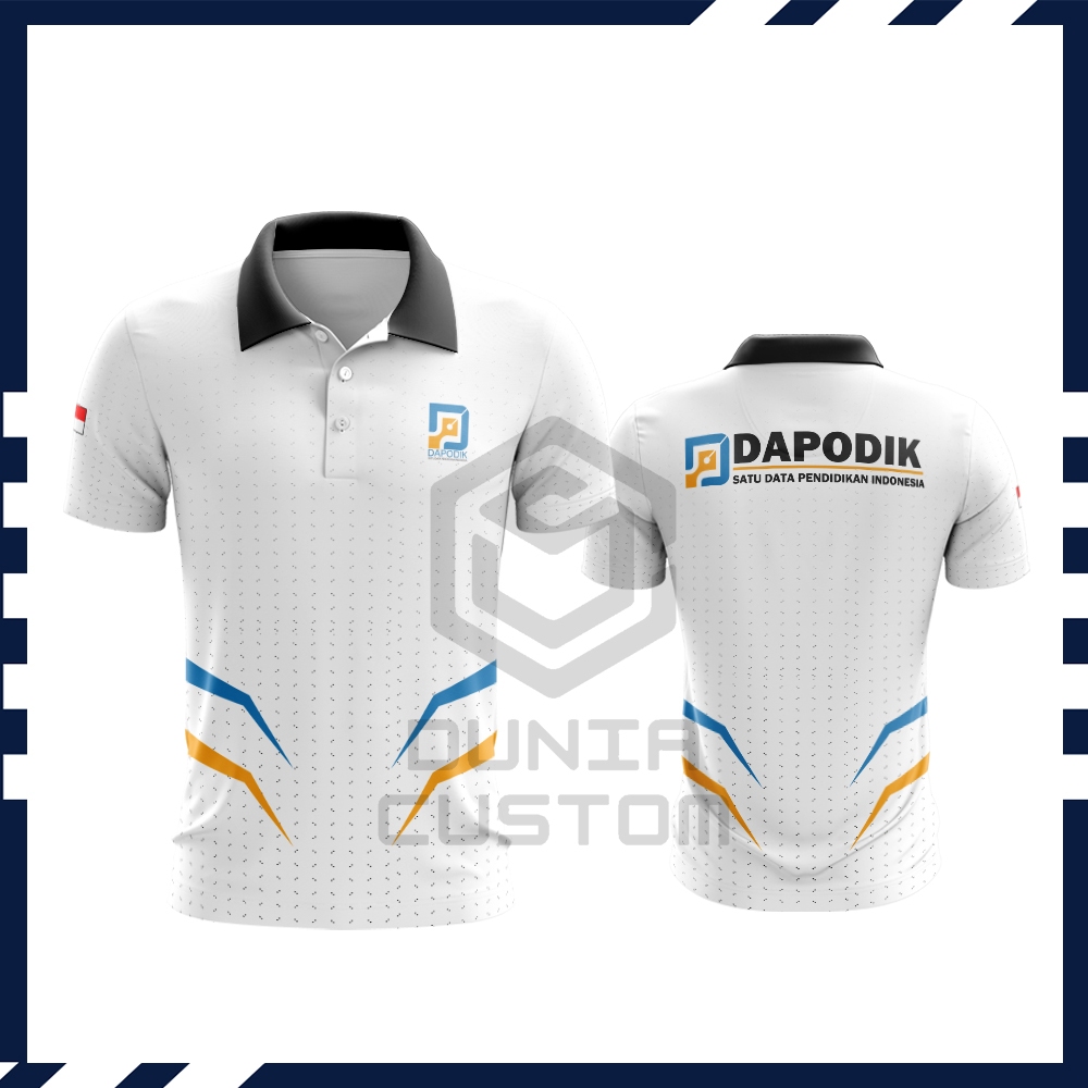 Kaos Polo Pria Operator Dapodik Lengan Pendek | Kaos Dapodik | Baju Seragam Operator Sekolah