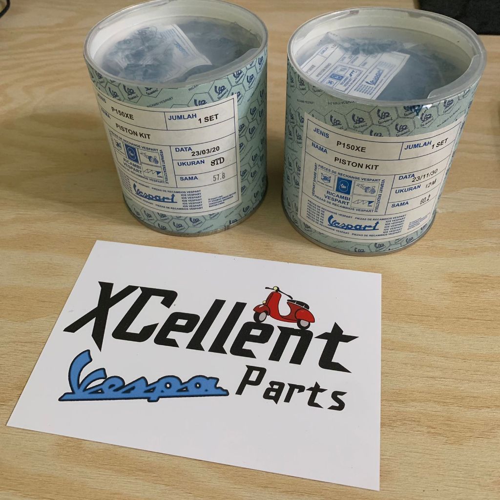 Piston Seher Set Vespa Ring tebal Tipis ricambi