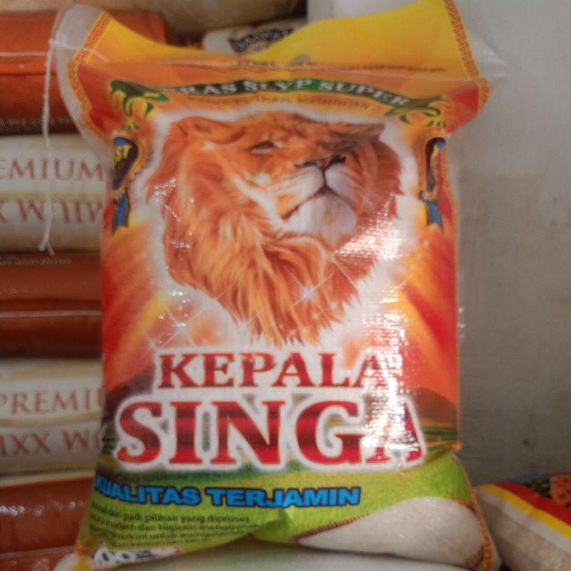 

Beras cap kepala singa 10 kg