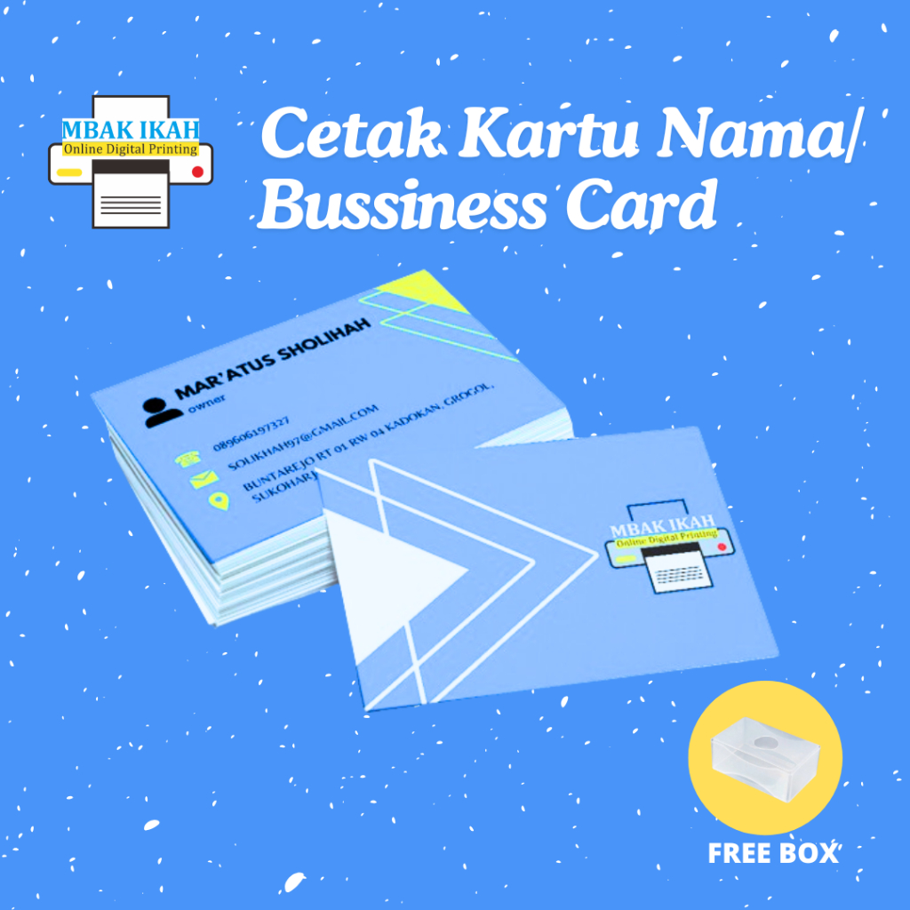 

[FREE BOX] Cetak Kartu Nama / Bussines Card