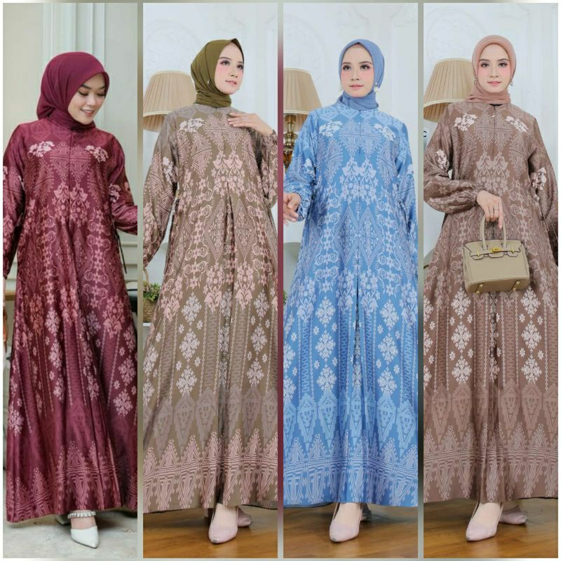 Dress Aurora 02 Bahan Dior Silk Premium Busui