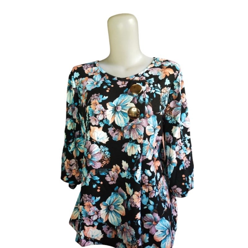 Baju Wanita Bunga Rendah, baju korea kekinian blouse wanita dewasa, CUCI GUDANG / SALE MURAH