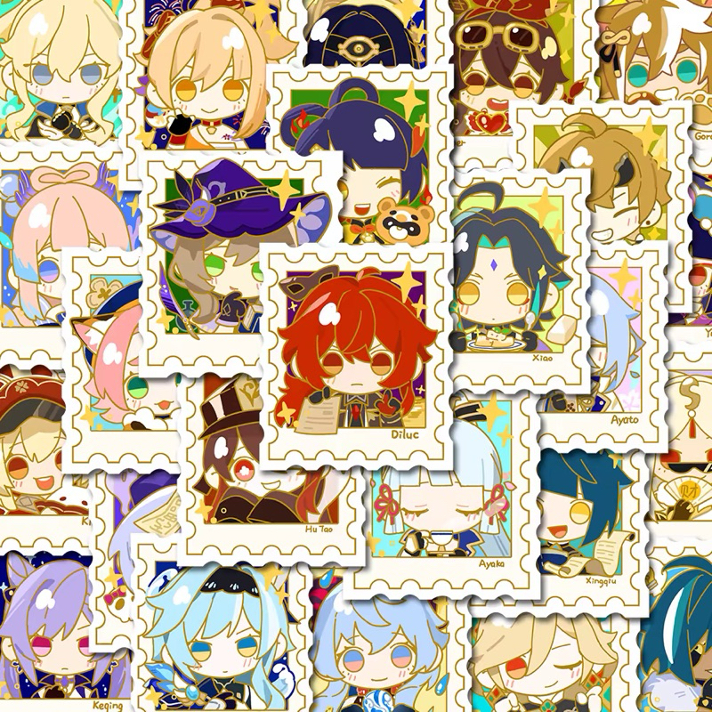 

STICKER SET GENSHIN IMPACT CHIBI STAMP