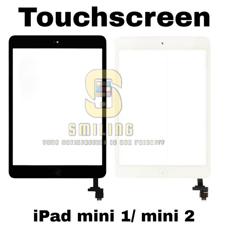 TOUCHSCREEN LAYAR SENTUH IPAD MINI 1/ IPAD MINI 2 PLUS HOME BUTTON NEW