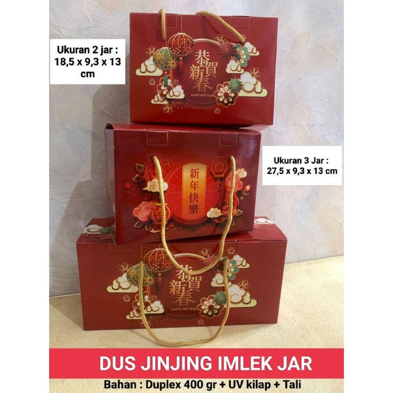 

Box Jinjing Imlek / Dus Hampers Imlek / Dus Tenteng CNY / Ornamen Imlek