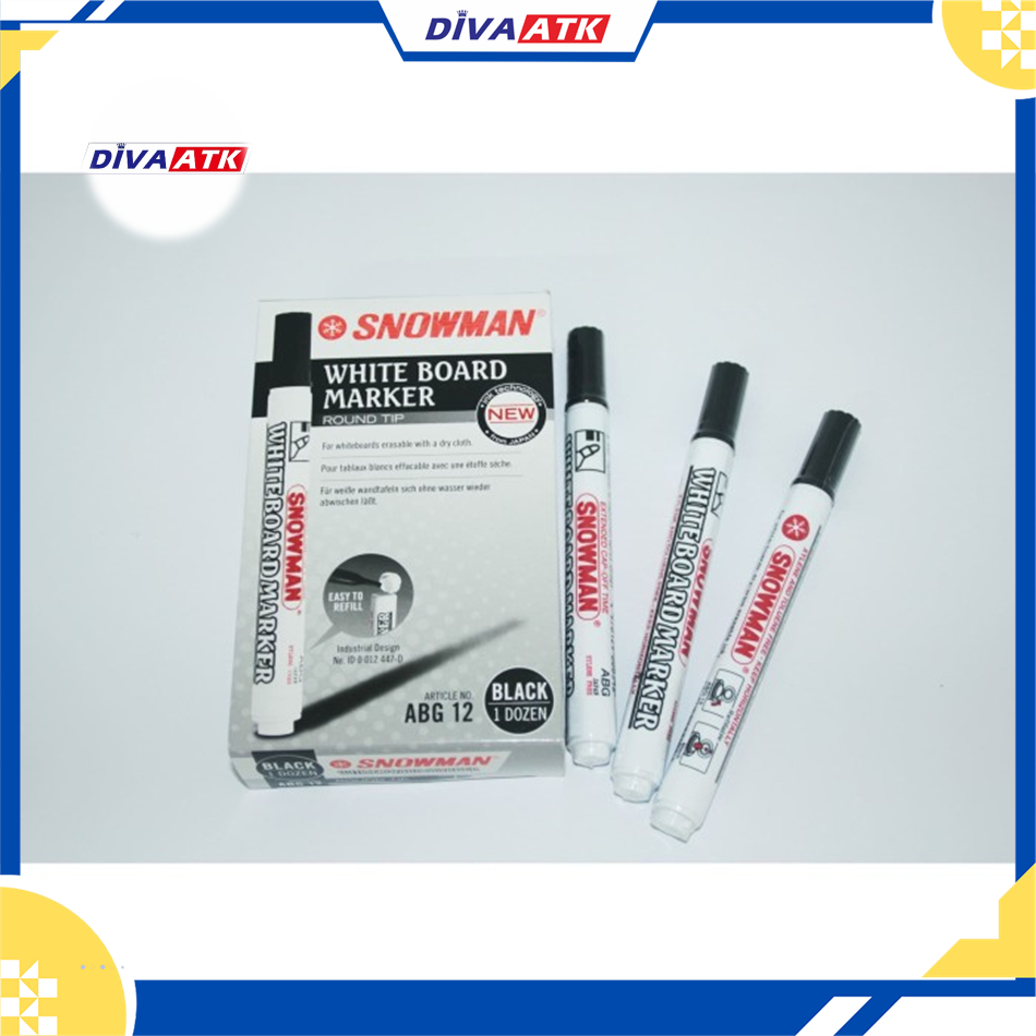 

SPIDOL SNOWMAN BOARDMARKER ABG12 HITAM
