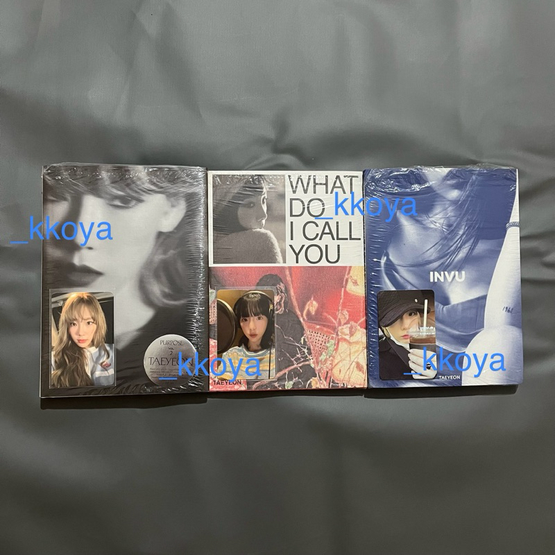 [ take all fullset ] official taeyeon album photocard purpose what do i call you invu