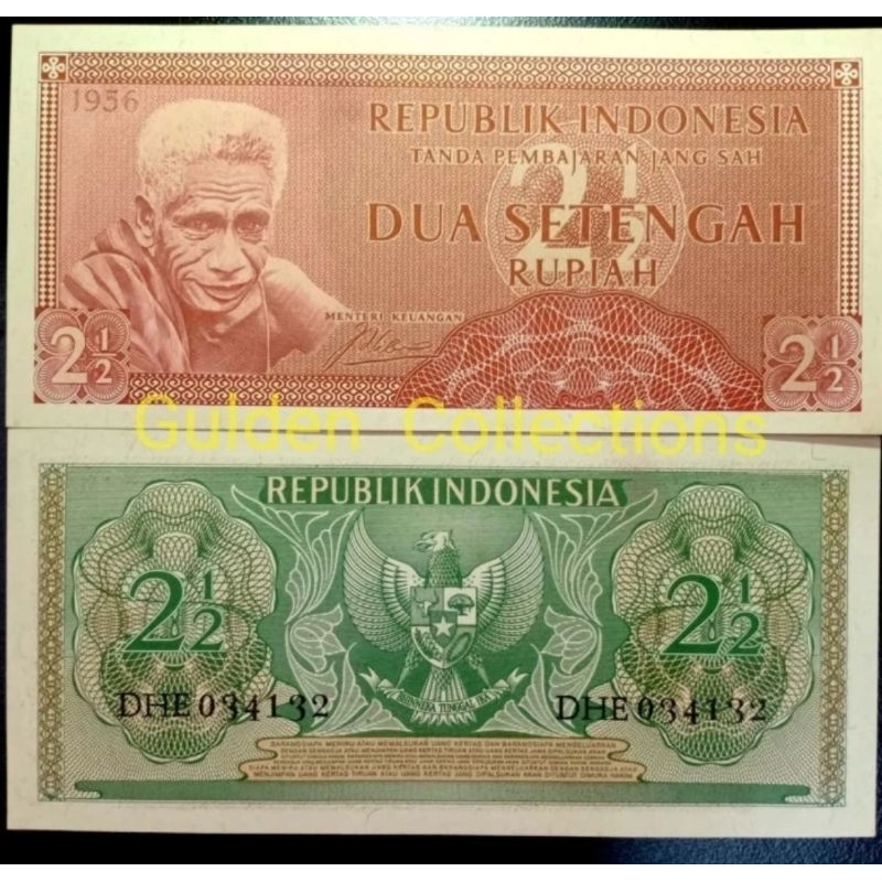 2,5 rupiah 1956 Indonesia UNC