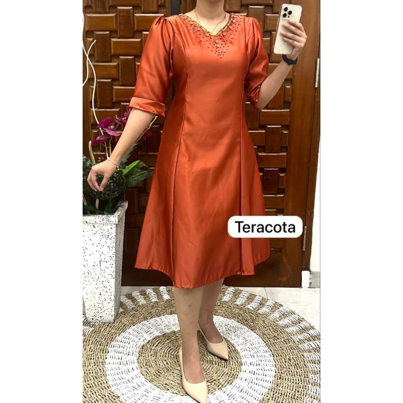 Dress satin Bridal + payet