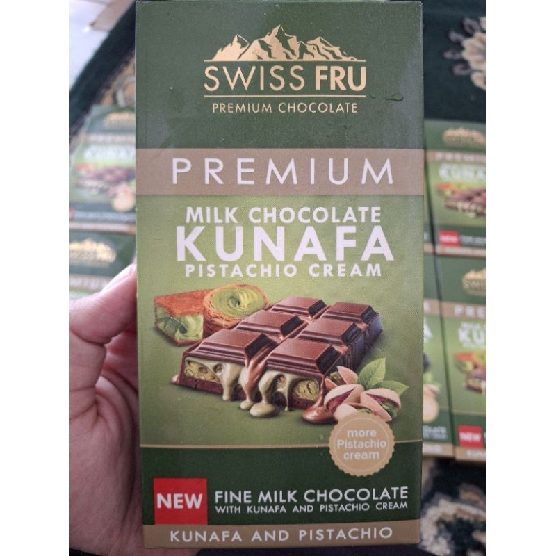 

Coklat Dubai Swisfruu kunafa