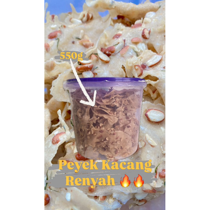 

PEYEK KACANG TANAH RENYAH 550GRAM TIDAK BERMINYAK