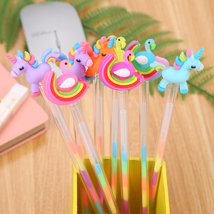 

SB Pulpen Gel 0.5mm Karakter ANGSA Tinta Rainbow Pena Pelangi Lucu /Alat Tulis Sekolah Drawing Pen Warna Warni Import