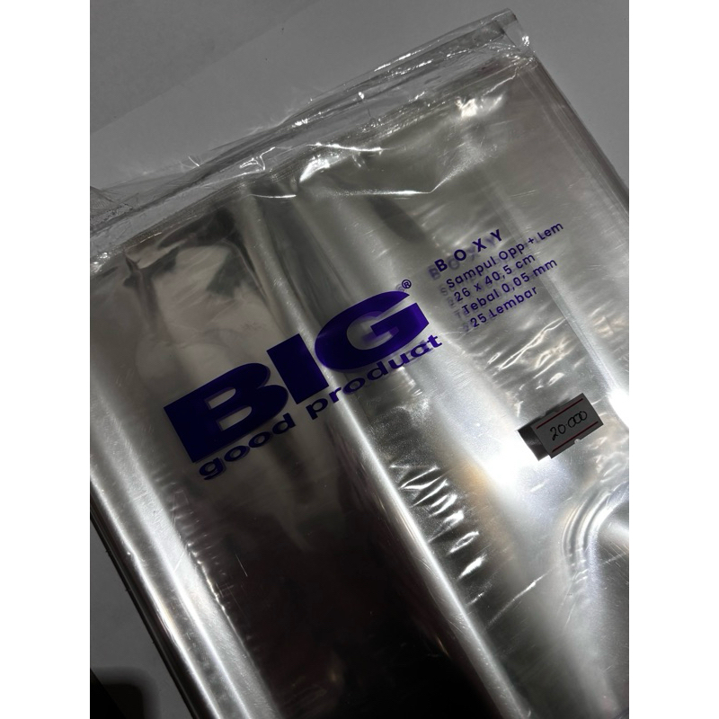 

Sampul plastik BOXY merk BIG