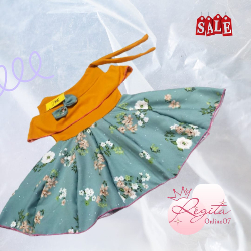 Baju Dress Anak  Perempuan Usia 0-3 Tahun