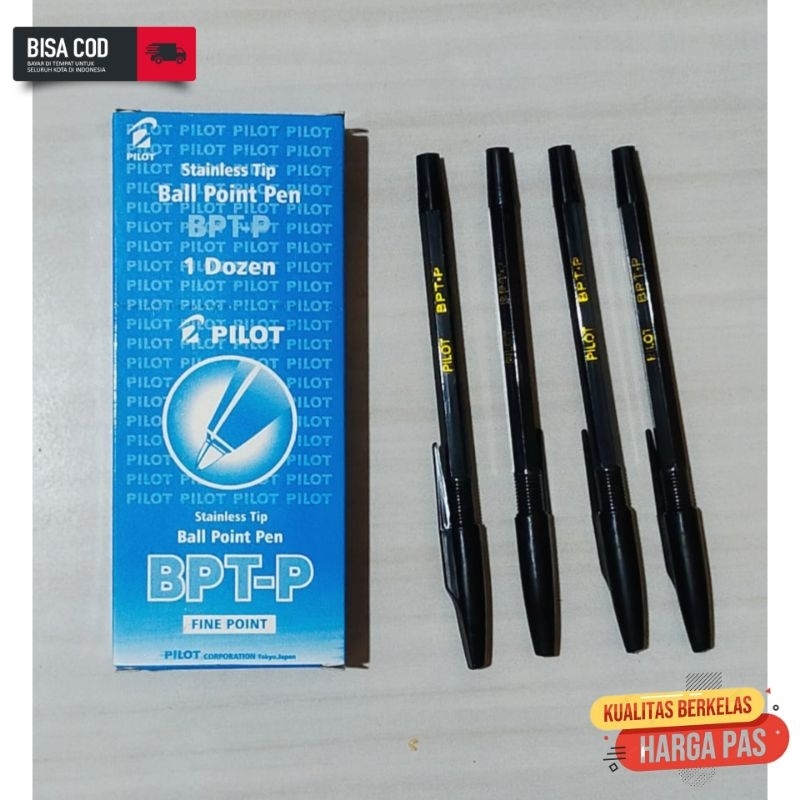 

Pulpen Pilot BPTP / Pen Ballpoint BPT-P 1 pack isi 12 pcs
