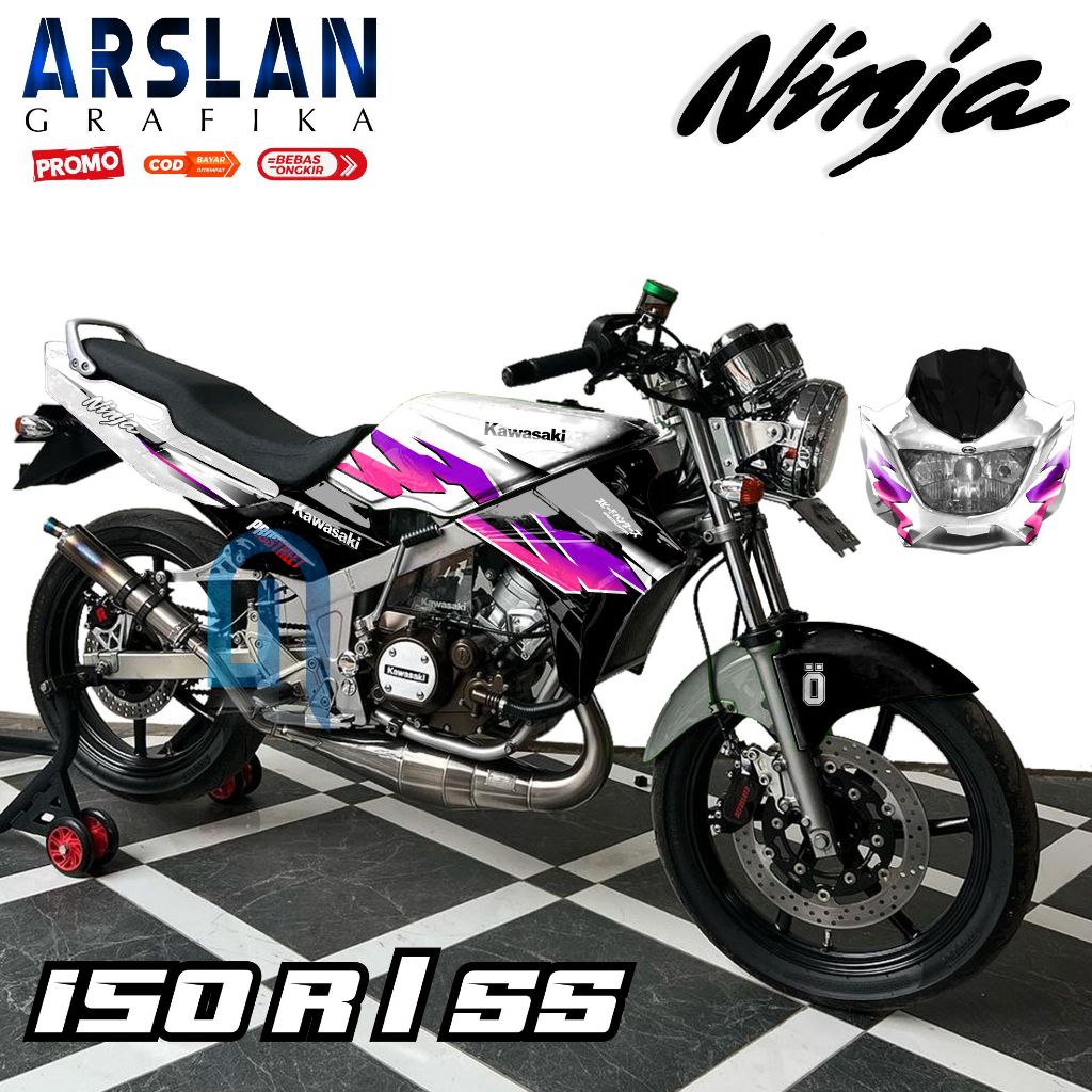 Stiker Ninja R 150 SS Old Full Body Decal Ninja 150 SS Full Body Variasi / Desain The Grad