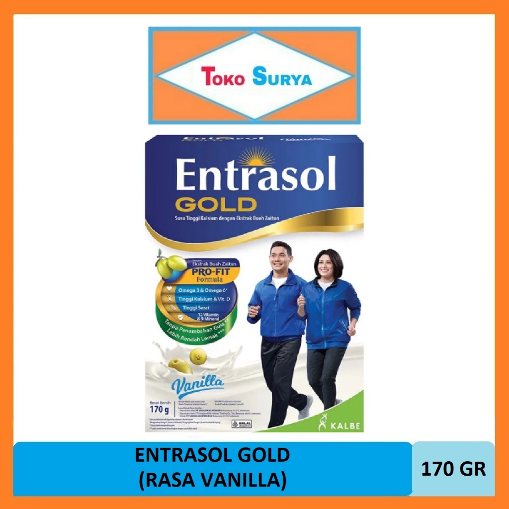 

Entrasol Gold Susu Nutrisi Rasa Vanila 170 Gr