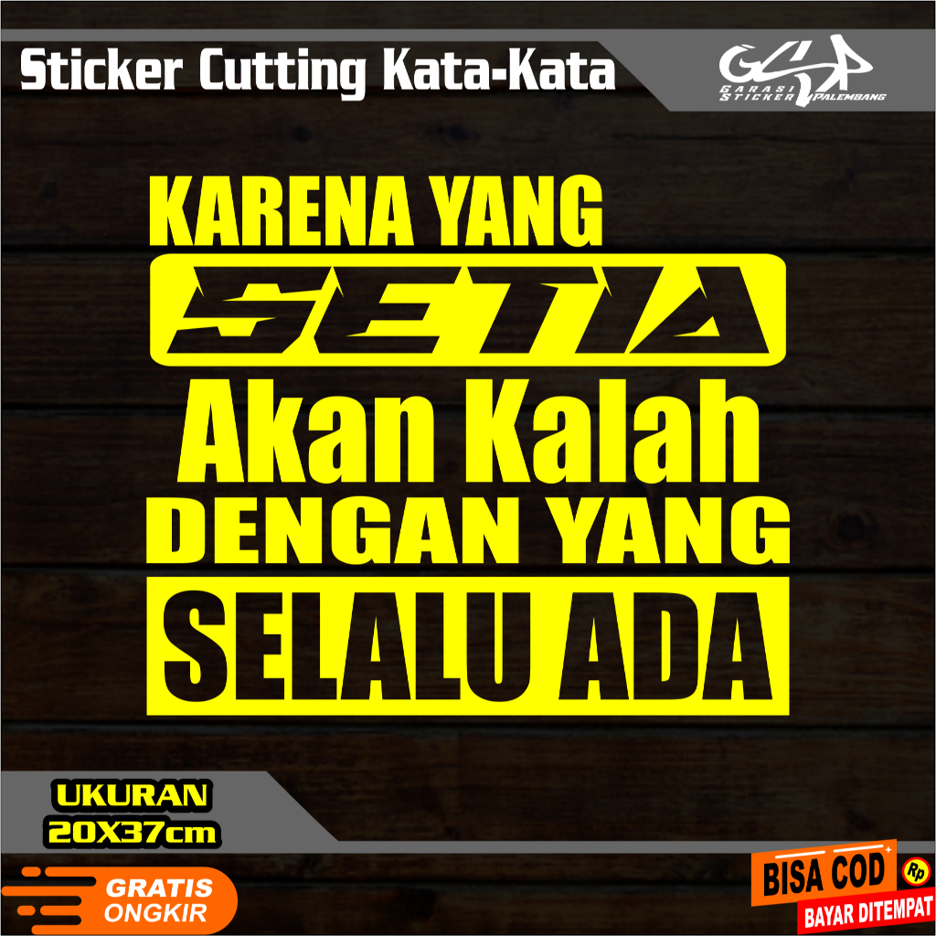Stiker Kata Kata Truk Stiker Kaca Samping sticker mobil