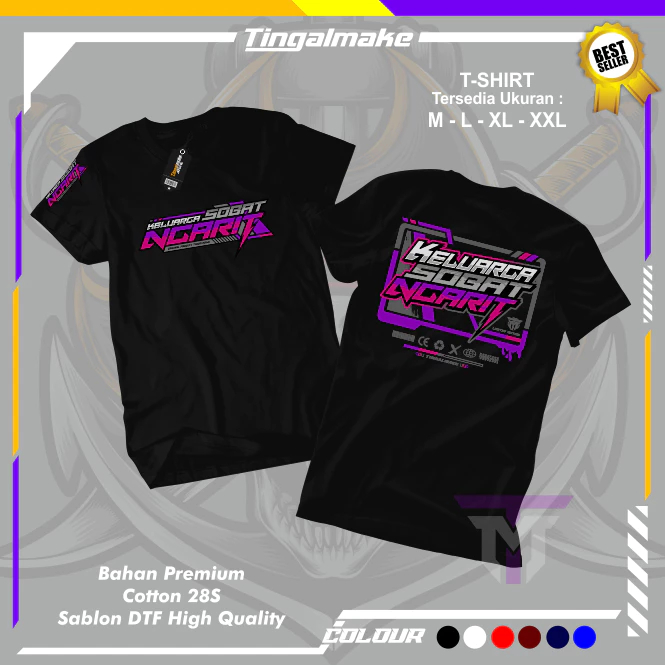 Kaos Keluarga Sobat Ngarit Baju T-shirt Sobat Ngarit Mas Iyun ~ Free Sticker