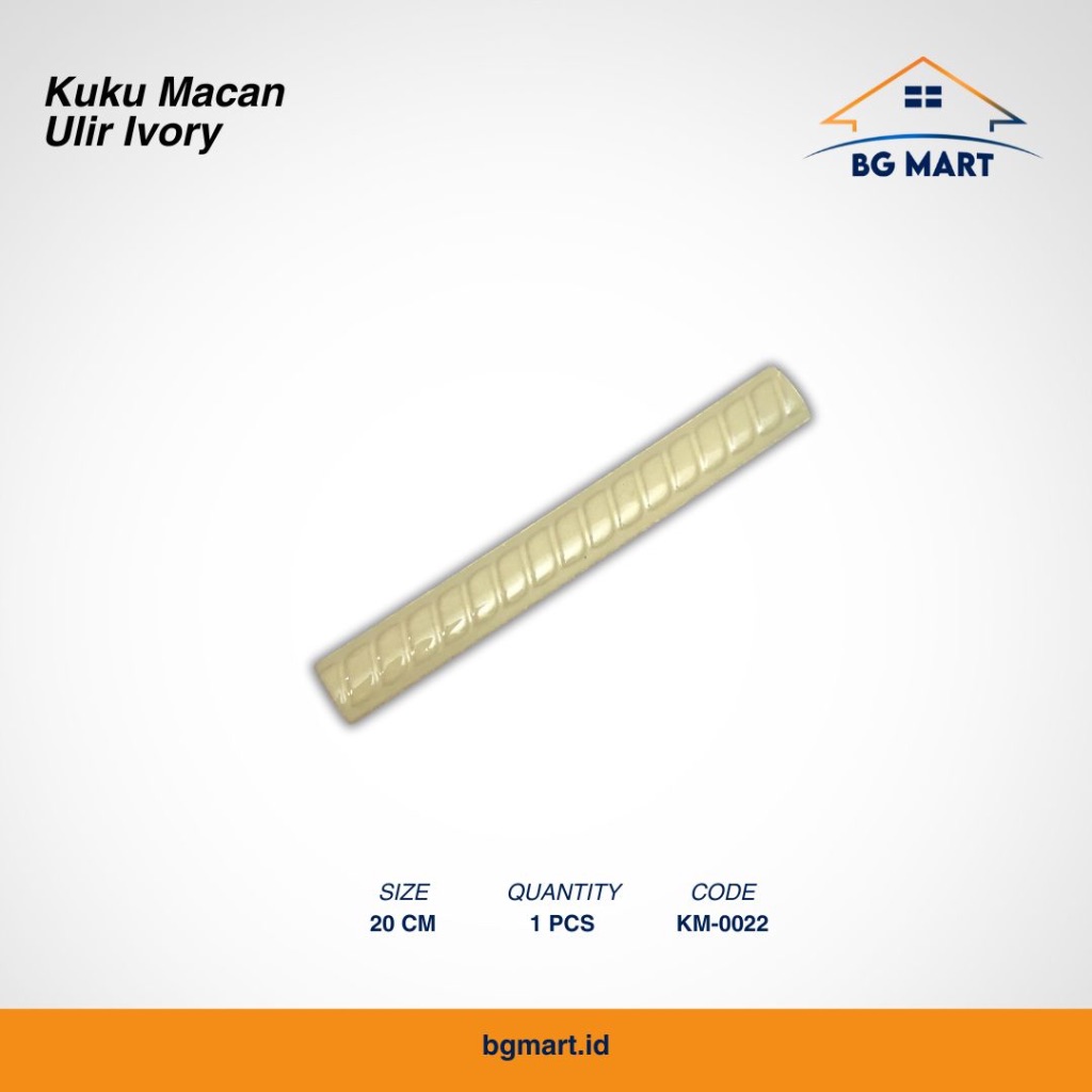 LIST KERAMIK KUKU MACAN MURAH ULIR 20 CM IVORY BONBON KERAMIK BONBON LIST TANGGA LIST PINGGIRAN KERA