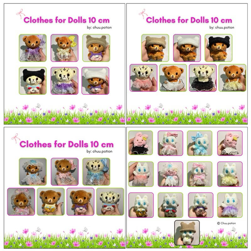 [10CM] baju boneka 10 cm custom aksesoris doll clothes boneka kpop