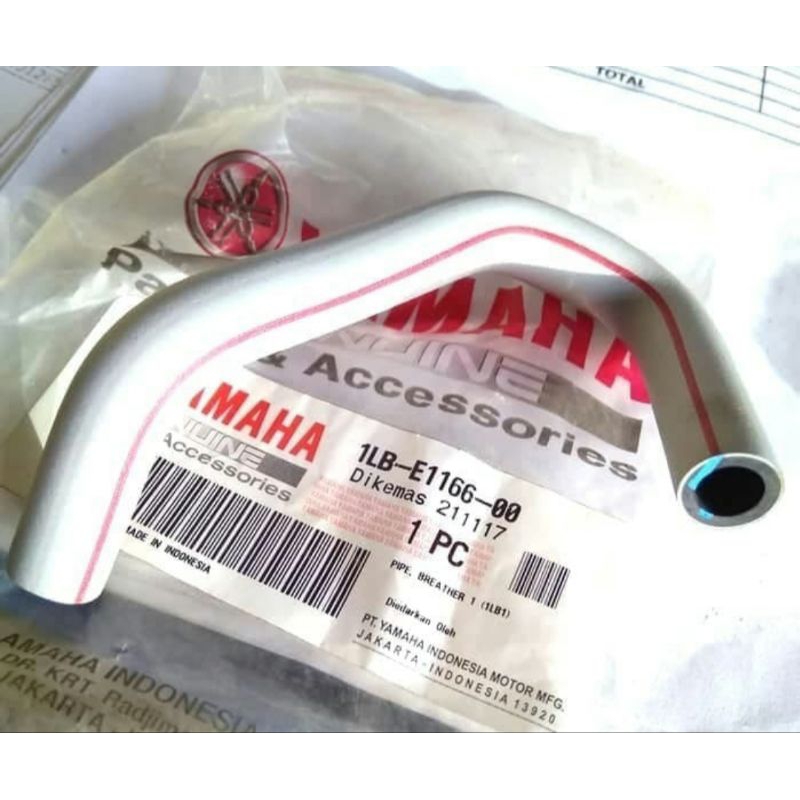 PIPE BREATHER 1 SELANG HAWA MESIN YAMAHA XEON RC INJEKSI GT 125 (1LB1) ASLI ORIGINAL YGP / 1LB-E1166