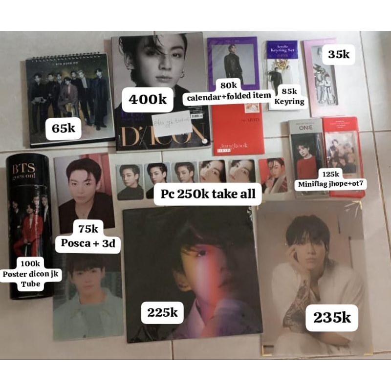 WTS AAB BTS JUNGKOOK DICON PC JK PTD PROOF COLLECTOR GOLDEN KEYRING