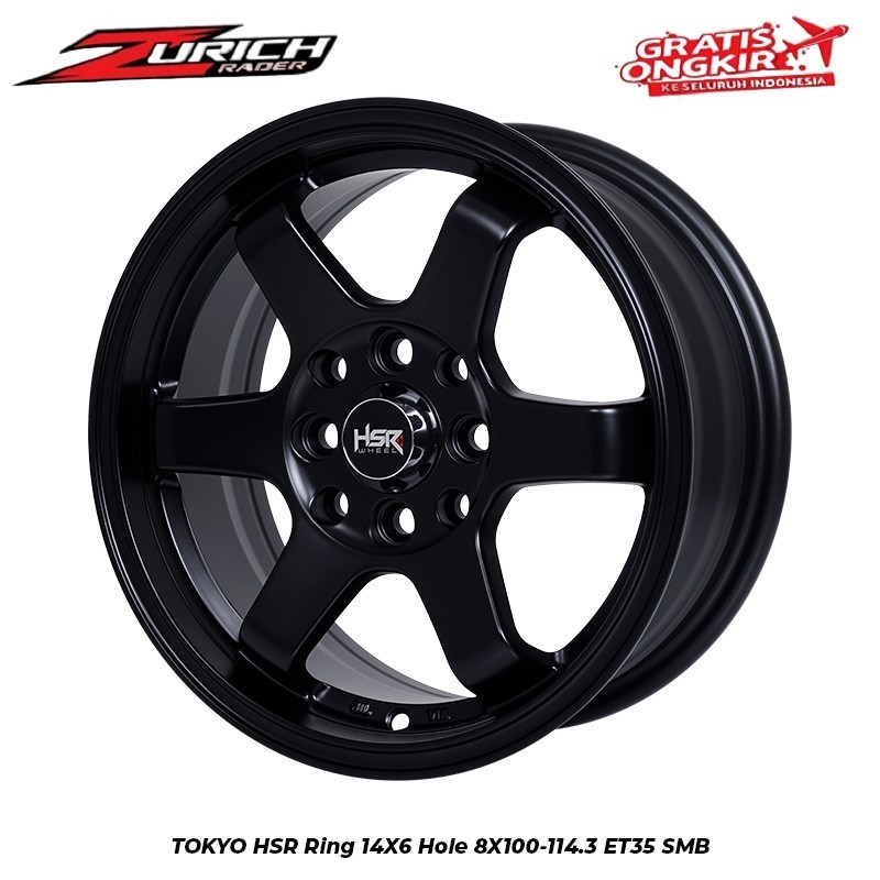 Velg Racing Ring 14 Hsr Tokyo Pelek Mobil R14 Te37 Untuk Panther Carry Avanza Agya Sirion