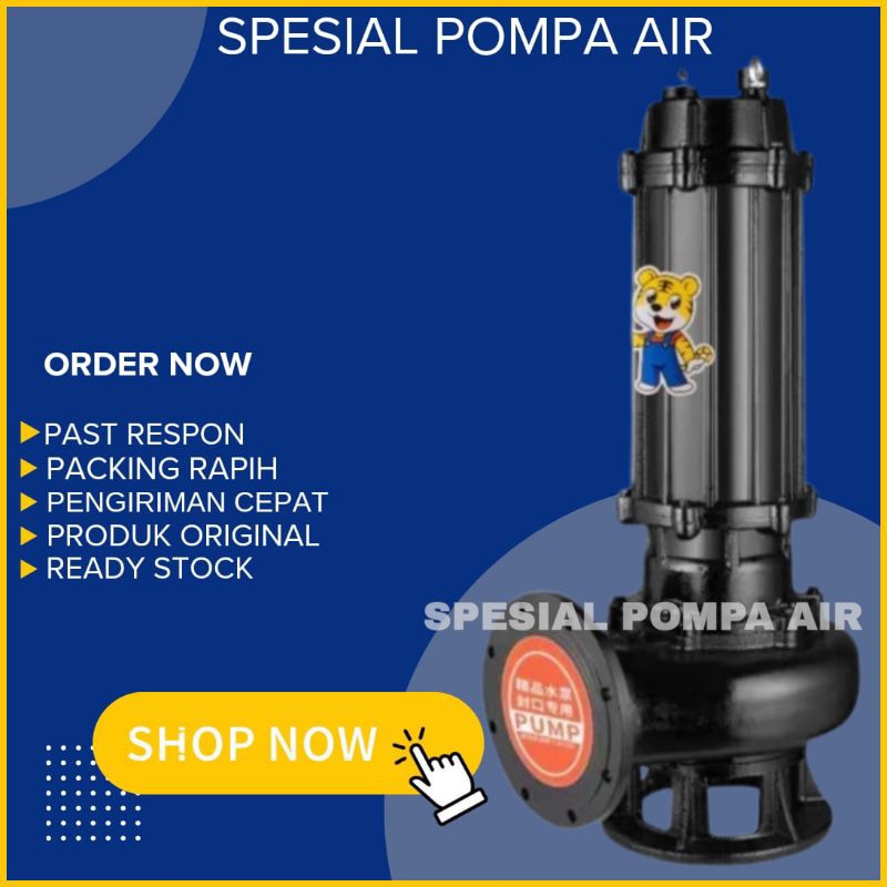 Pompa celup Limbah/lumpur SOMY 150WQ100-12-7-5 ORIGINAL POMPA CELUP LIMBAH