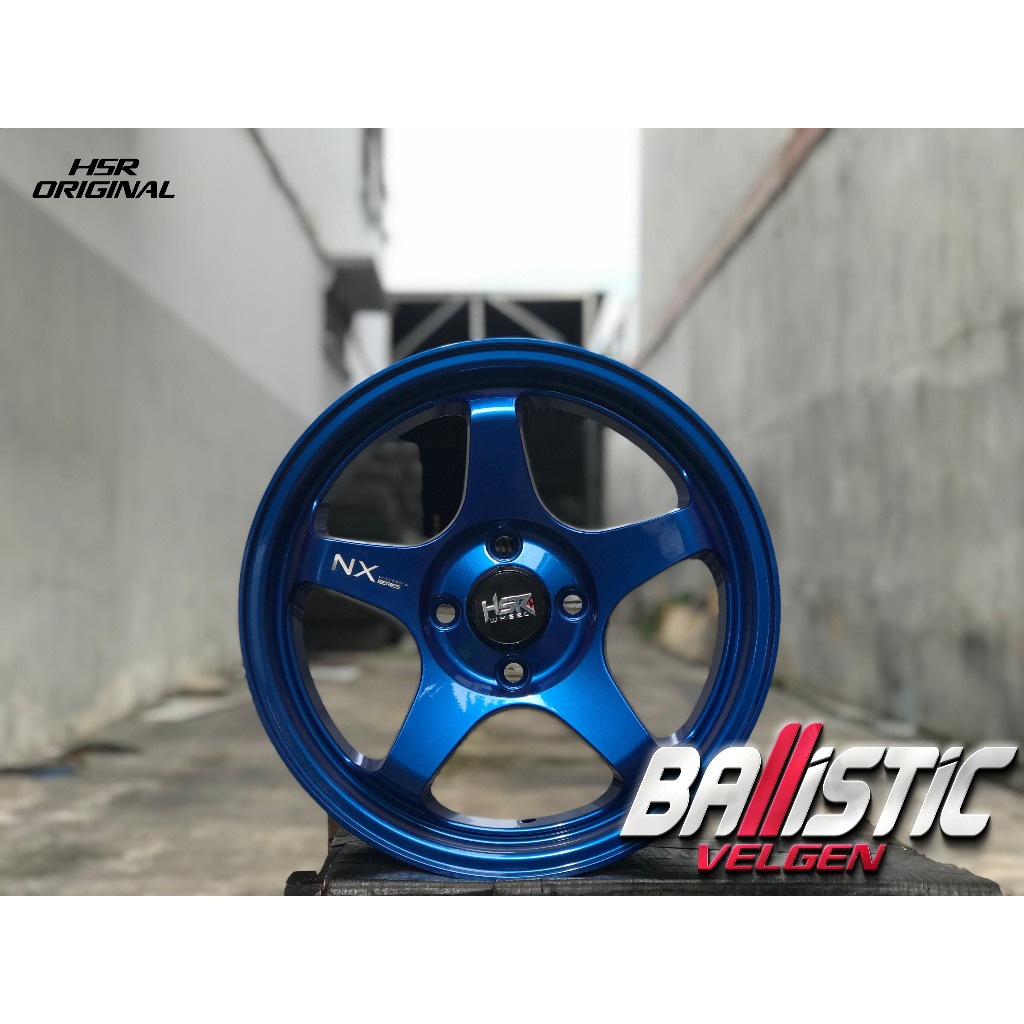 Variasi Velg Model Palang 5 Mobil Sigra, Brio, Alya DLL Ring 15 Lubang Baut 4 Original HSR Wheel