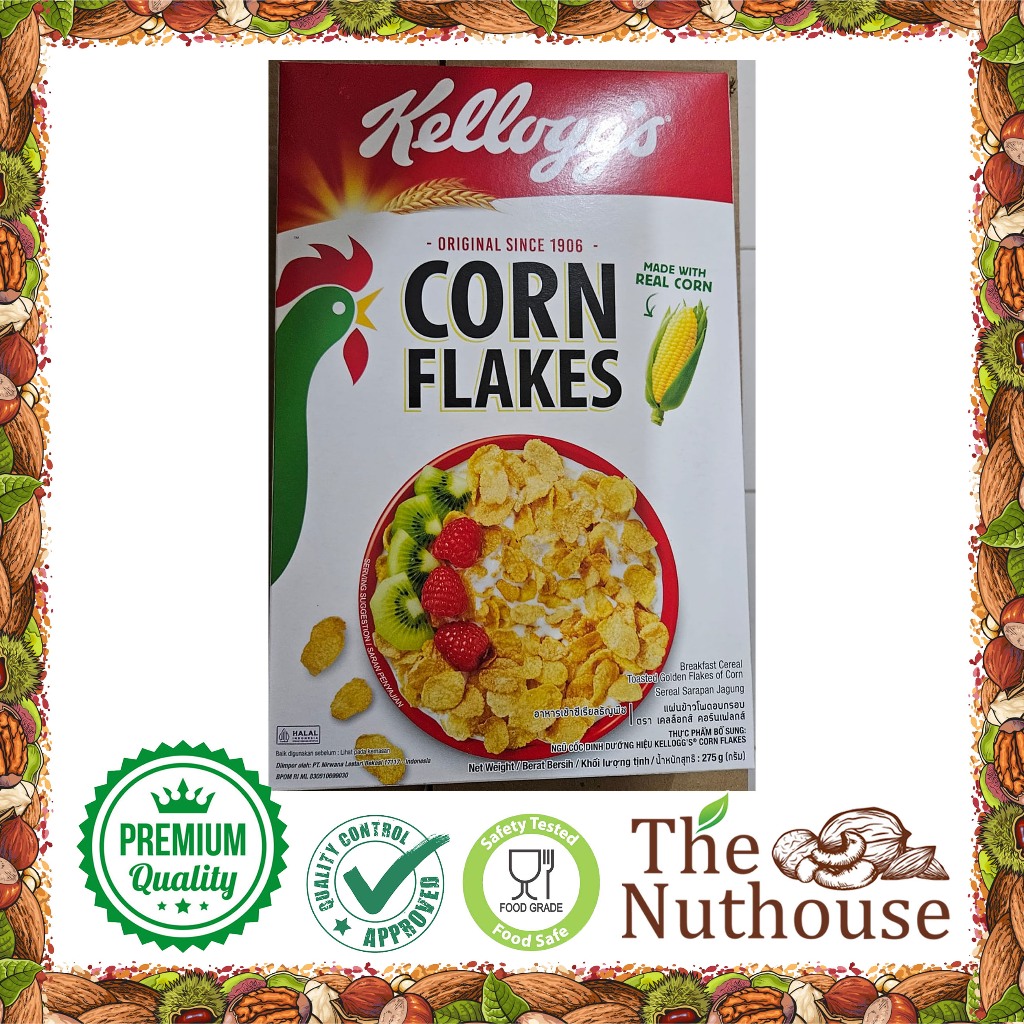 

250gr Kellogg's Corn Flakes Breakfast Cereal Toasted Golden Flakes of Corn / Sereal Sarapan Jagung [HALAL]