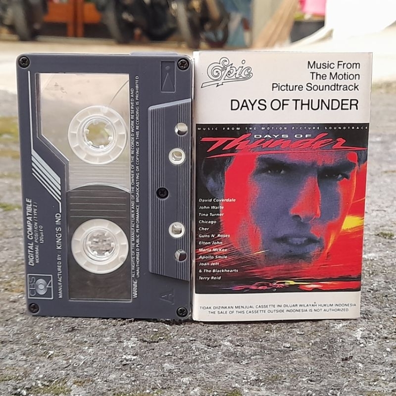 Kaset Days of Thunder Soundtrack (1990) Original CBS/Epic Mulus Billy Idol Bob Dylan