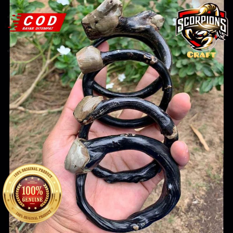 GELANG AKAR BAHAR HITAM ASLI BONGGOL BERTUAH PADAT BERKUALITAS NATURAL ORIGINAL 100%