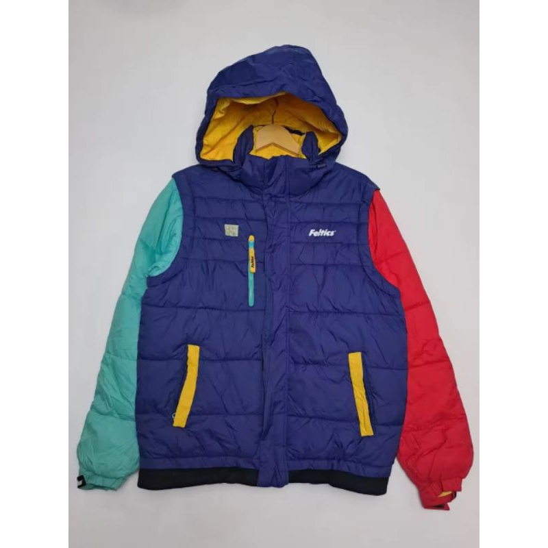 Feltics Multicolour Puffer Bulang Jaket