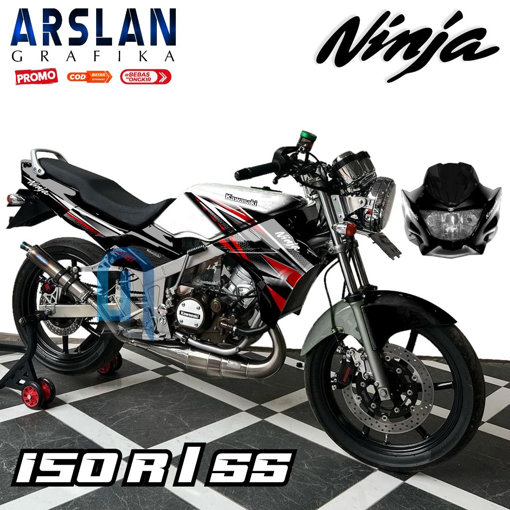 Stiker Ninja R 150 SS Old Full Body Decal Ninja 150 SS Full Body Variasi / Desain NJR02