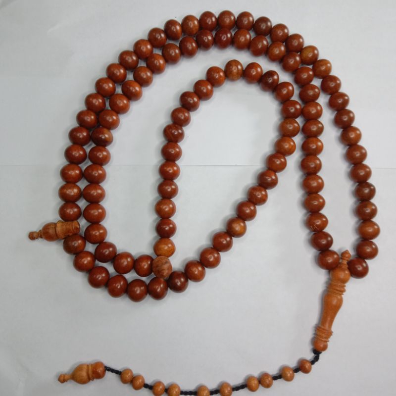 Tasbih secang 10mm tasbih kayu secang tasbih 99 butir