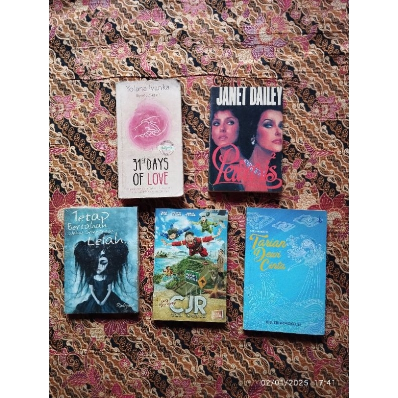 Variasi Buku Novel; 31st DAYS OF LOVE, Pewaris 2, TETAP Bertahan Walau Sebenarnya LELAH, Lawan Rasa 