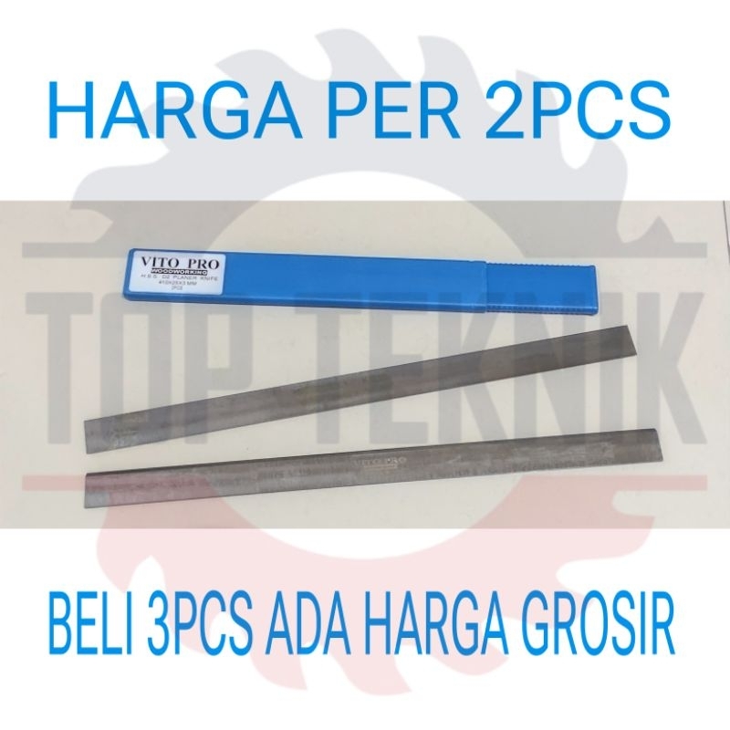 Pisau planer HSS D2 VITO PRO 410 X 25 X 3mm - Pisau Pasah / serut / ketam kayu