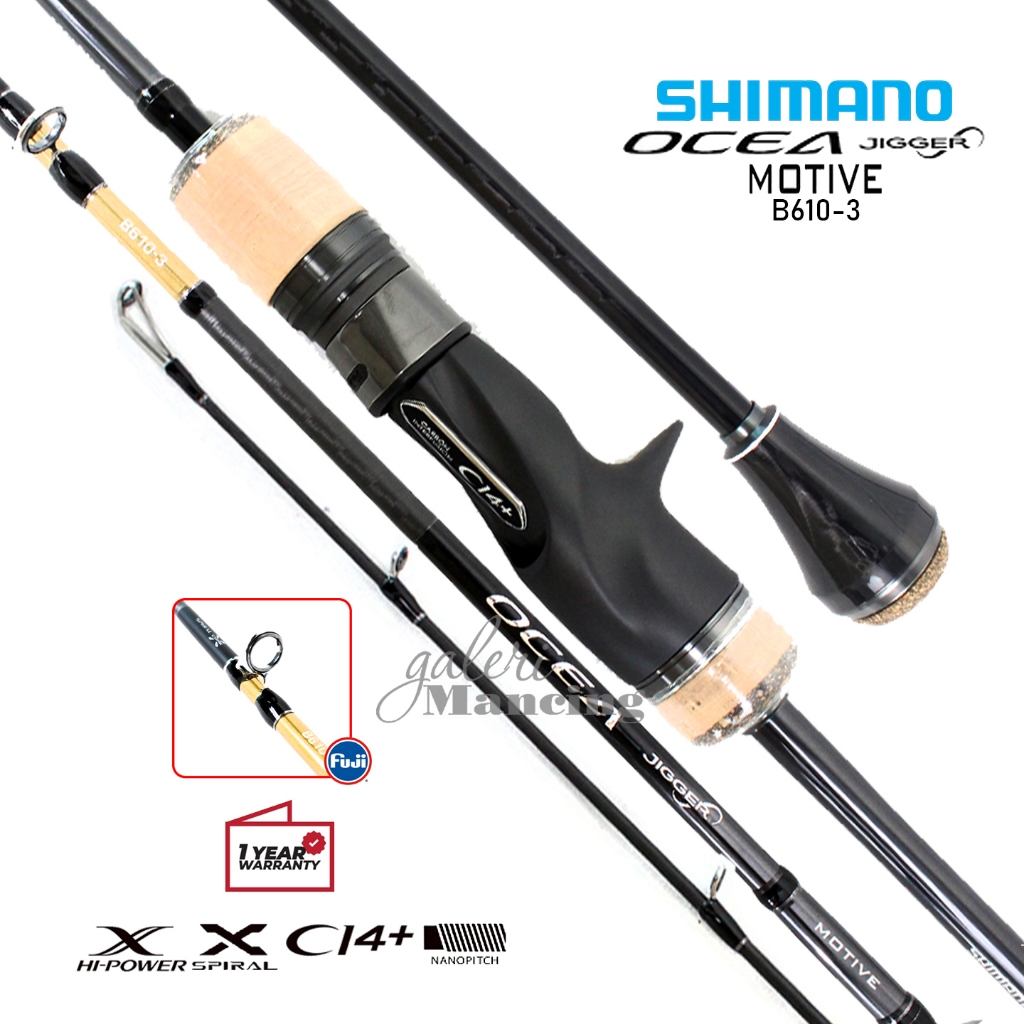 Joran Pancing Jigging Shimano Ocea Jigger Motive B610-3