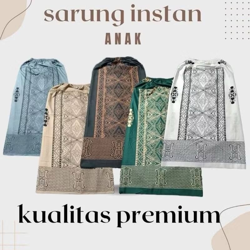 Sarung Instan Anak Kualitas Premium,Sarung Batik Instan Anak,Sarung Batik Anak,Sarung Instan Anak,Sa