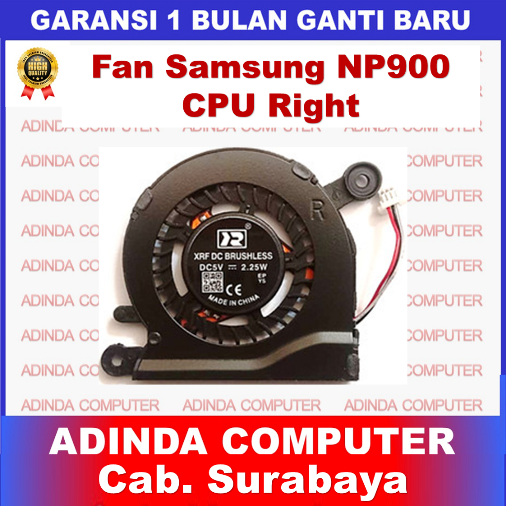 Fan Samsung NP900 NP900X3C NP900X3D NP900X3E NP900X3B CPU Right