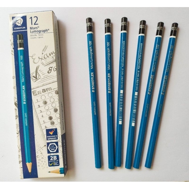 

Pencil staedler 2b asli computer 1box