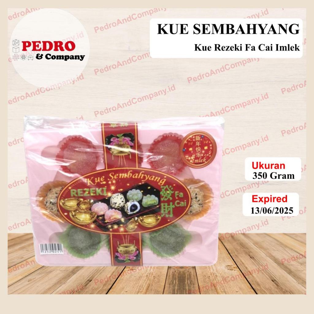 

Kue sembayang REZEKI FA CAI IMLEK 350 gram REJEKI