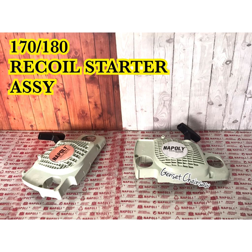 Recoil Starter Assy MS 170 Tarikan Cap Engkol MS170 Chainsaw Senso MS-170 Stater 180 MS180 MS-180