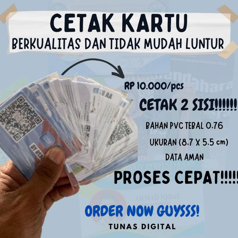 

Cetak ID CARD/ KARTU PEGAWAI/ KARTU ANGGOTA/ KARTU MY PERTAMINA/ KARTU PELAJAR