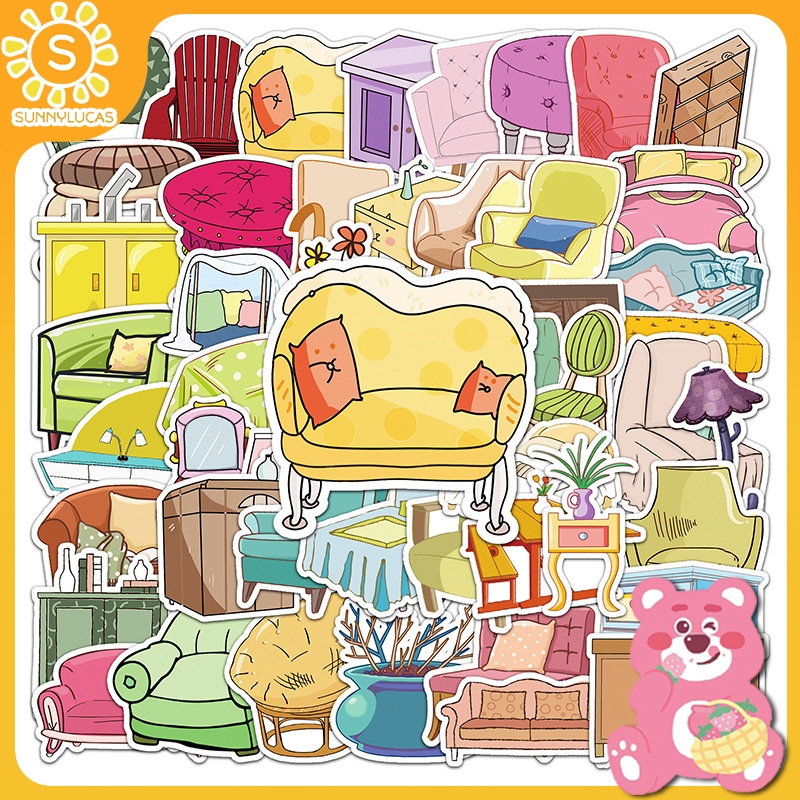 

Sunny.Lucas 50 PCS Sticker LOGO Graffiti Sticker Vinyl Laptop Waterproof DIY HP motor helm mobil ipad tablet stiker hp aesthetic