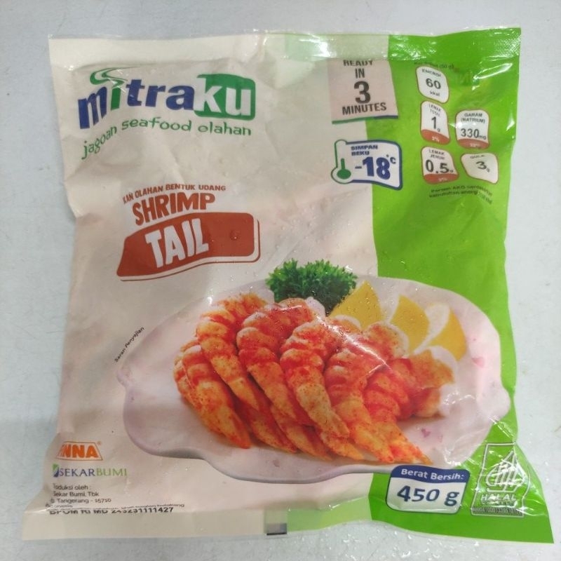 

MITRAKU Ekor Udang Shrimp Tail Olahan Ikan 500G